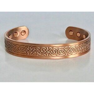 "Celtic Knot" Solid Handmade Copper Cuff Bracelets